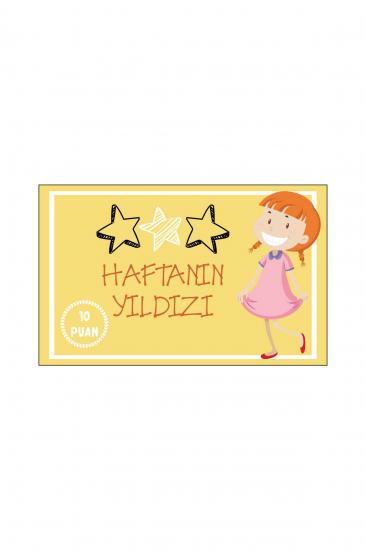 Haftanın Yıldızı Öğrenci Başarı Kartı 25 Adet