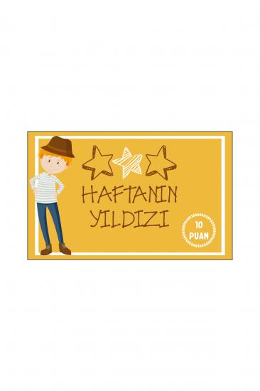Haftanın Yıldızı Öğrenci Başarı Kartı 25 Adet