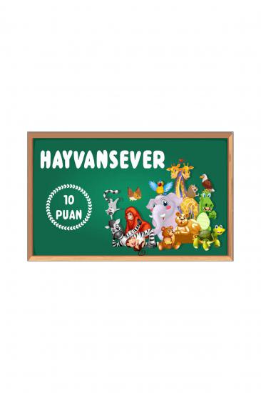 Hayvan Sever Öğrenci Başarı Kartı 25 Adet