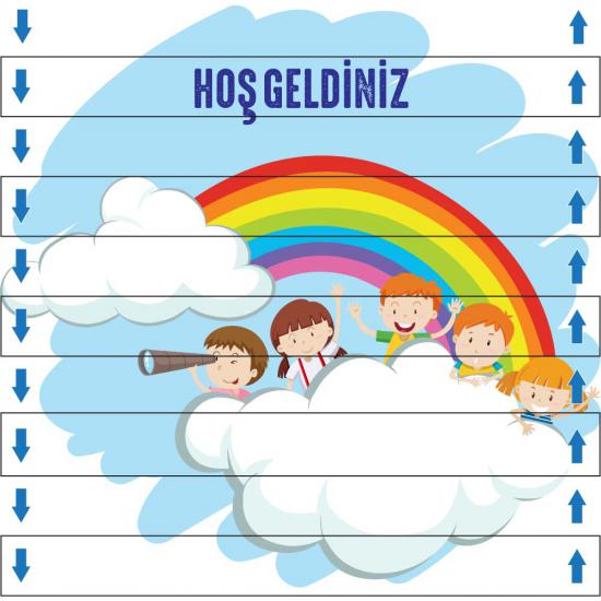 Hoşgeldiniz Merdiven Giydirme (Laminasyonlu)