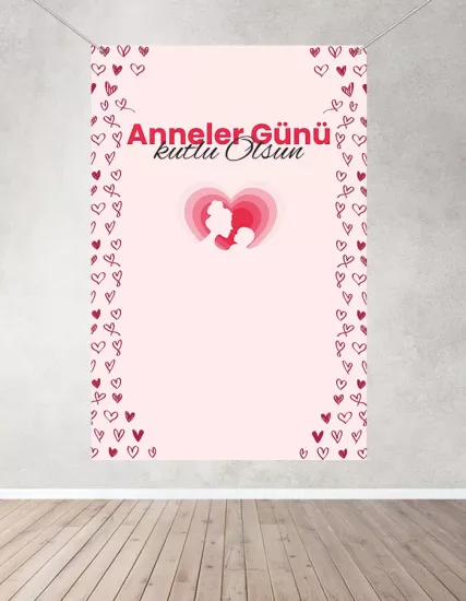 Anneler Günü Hatıra Fotoğraf Panosu Branda 160x200