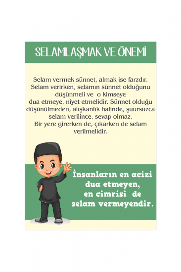 Selamlaşmanın Önemi Afişi