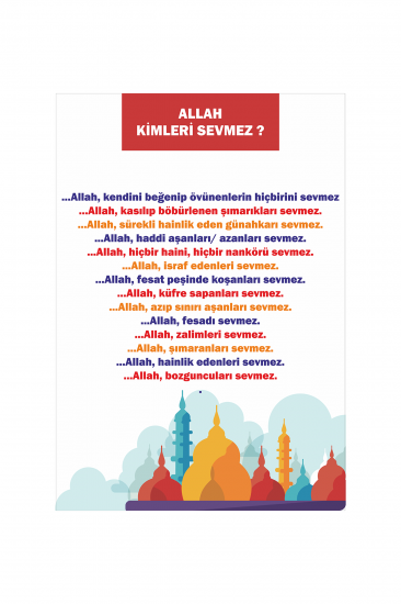 Allah Kimleri Sevmez Afişi