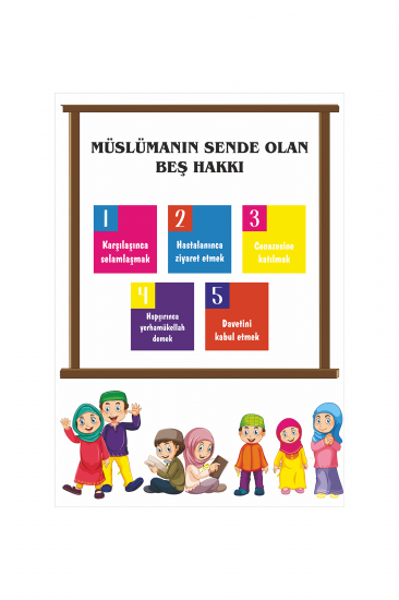 Müslümanın Sende Olan Beş Hakkı Afişi