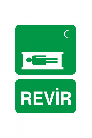 İş Güvenliği Levhası Sticker - Revir
