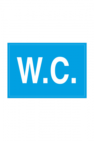 İş Güvenliği Levhası Sticker - W.C.