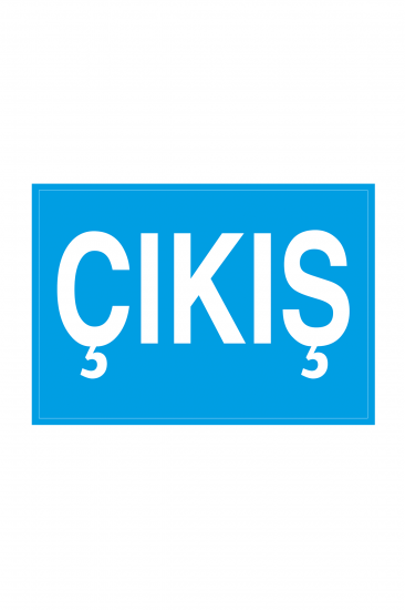 İş Güvenliği Levhası Sticker - Çıkış
