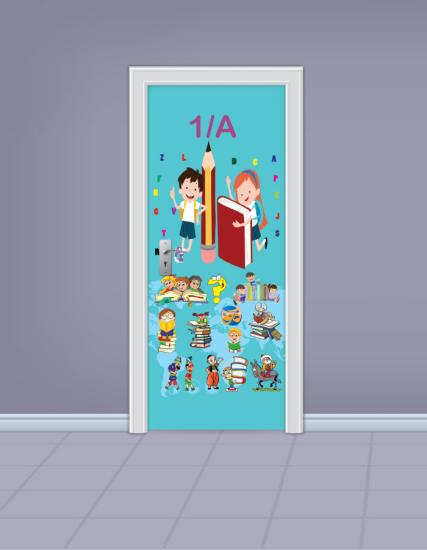 İlkokul Sınıfı Kapı Giydirme