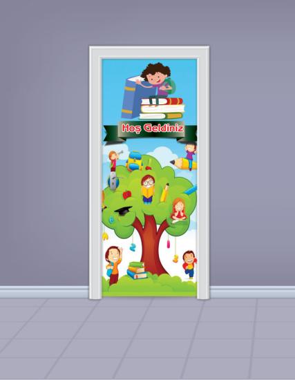 İlkokul Sınıfı Kapı Giydirme