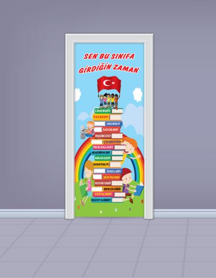 İlkokul Sınıfı Kapı Giydirme