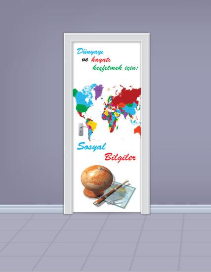 Sosyal Bilgiler Sınıfı Kapı Giydirme
