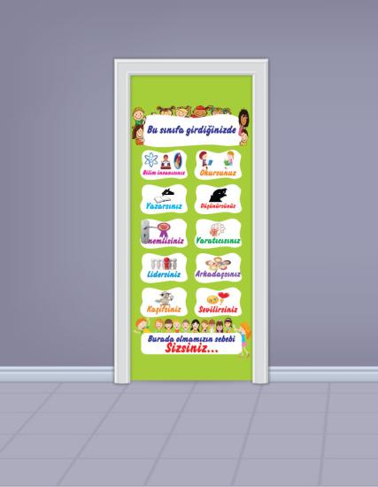 İlkokul Sınıfı Kapı Giydirme