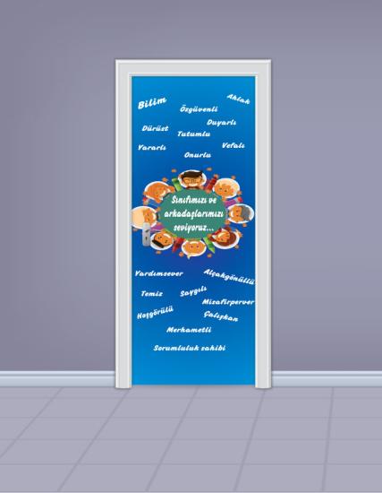 İlkokul Sınıfı Kapı Giydirme