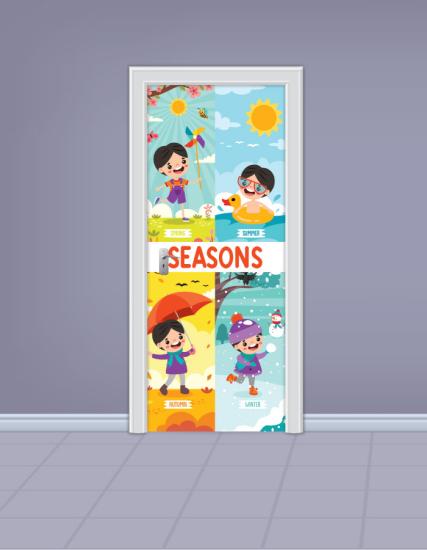 İngilizce Sınıfı Kapı Giydirme