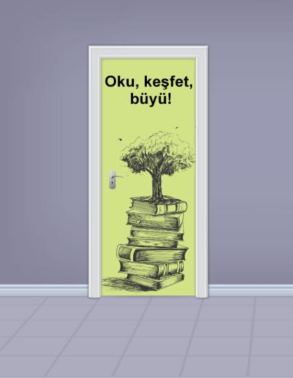 Kütüphane Kapı Giydirme