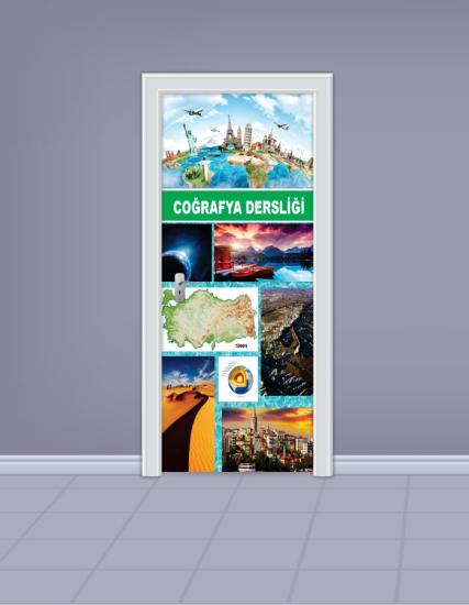 Coğrafya Sınıfı Kapı Giydirme