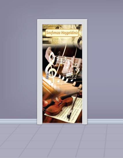 Müzik Sınıfı Kapı Giydirme