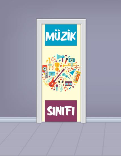 Müzik Sınıfı Kapı Giydirme
