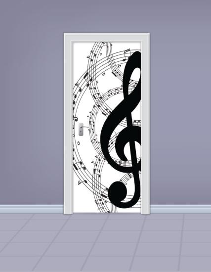 Müzik Sınıfı Kapı Giydirme