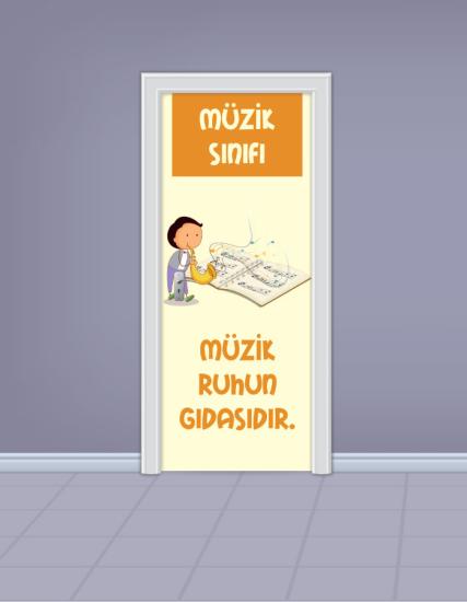 Müzik Sınıfı Kapı Giydirme