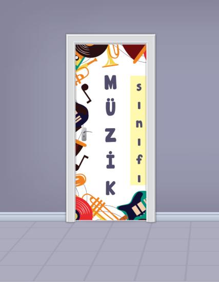 Müzik Sınıfı Kapı Giydirme