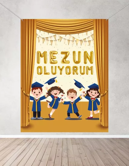 Mezuniyet Hatırası Fotoğraf Panosu Branda 160x200