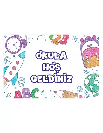 Okula Hoşgeldiniz Afişi