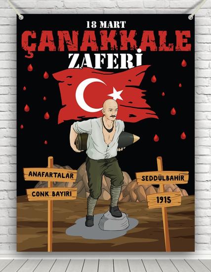 18 Mart Çanakkale Branda Afişi 100x150