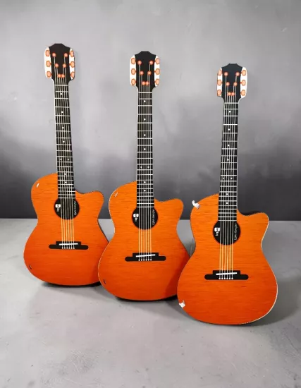 Ahşap Üzeri Uvi Baskılı Oyuncak Gitar 3 Adet 