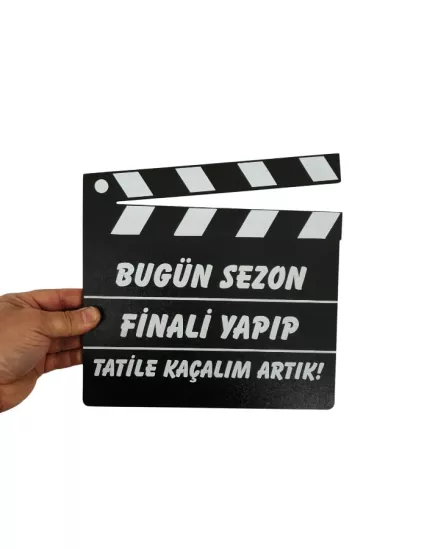 Mezuniyet Klaketi Ahşap Üzeri Uv Baskı