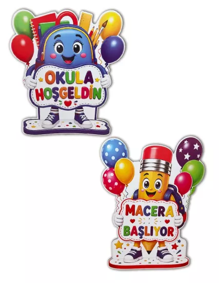 Okula Hoş Geldin Dekoratif Maket