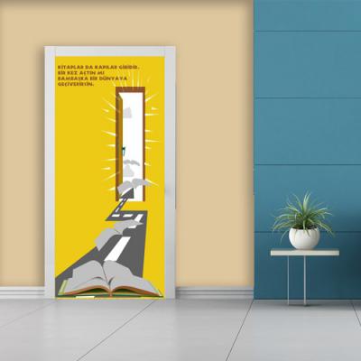 Kütüphane Kapı Giydirme