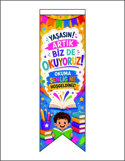 Artık Okuyorum Kırlangıç Bayrak (Model 1)