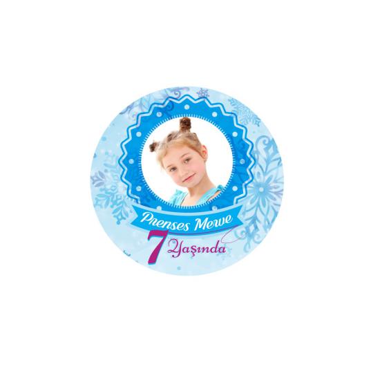 Frozen Doğum Günü Sticker (24 Adet)