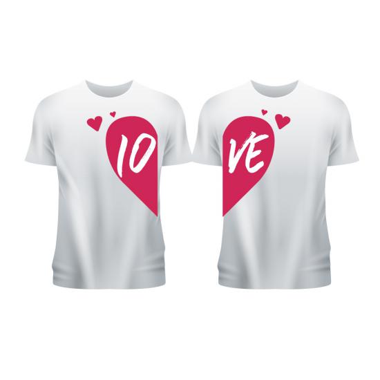 14 Şubat Sevgililer Günü Çift Tişörtü