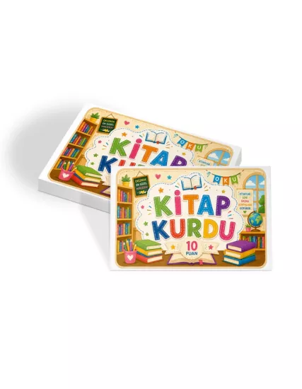 Kitap Kurdu Öğrenci Başarı Kartı 50 Adet