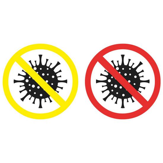 Koronavirüs Giremez Sticker