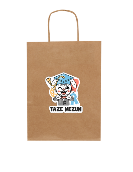 Karne Günü İçin Kraft Çanta, Karne Çantası 10 Adet