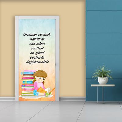 Kütüphane Kapı Giydirme