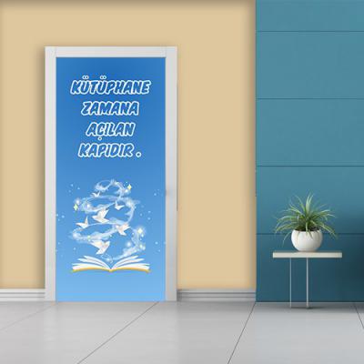 Kütüphane Kapı Giydirme