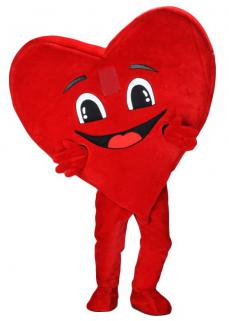 Kırmızı Kalp Maskot Kostüm