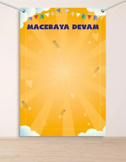 Maceraya Devam Hatıra Fotoğraf Panosu Branda 100x150  