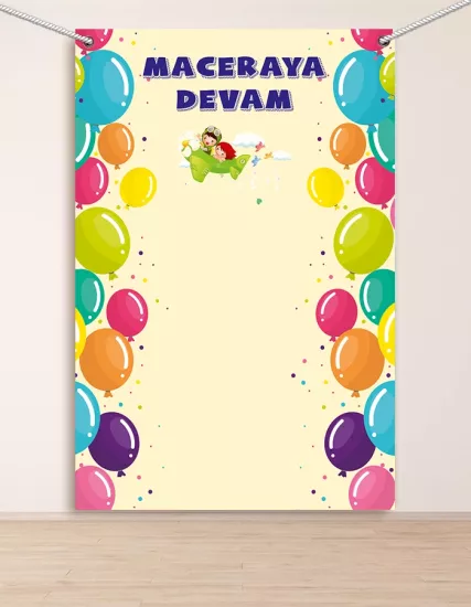 Maceraya Devam Hatıra Fotoğraf Panosu Branda 160x200