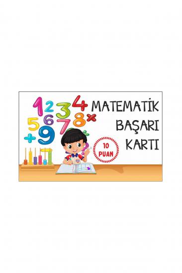 Matematik Öğrenci Başarı Kartı 25 Adet