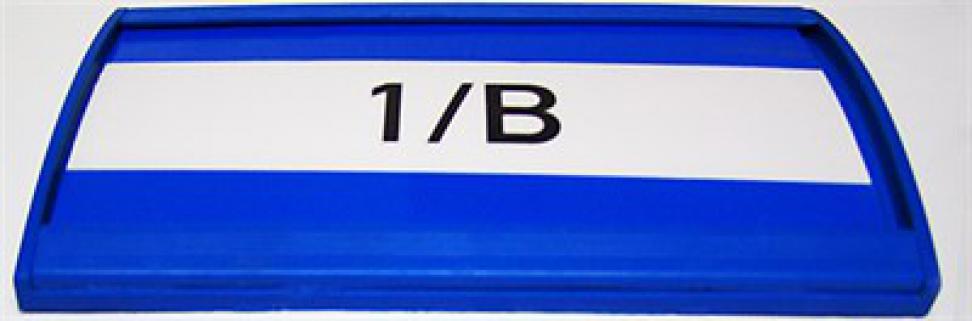 Kapı İsimliği Bombeli Plastik 12 Cm X 20 Cm (Mavi Takım)
