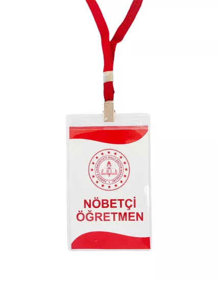 Pvc Kaplı Personel, Öğretmen Yaka Kartı