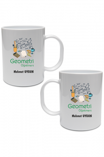Geometri Öğretmenine Hediye Kupa Bardak