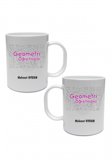 Geometri Öğretmenine Hediye Kupa Bardak