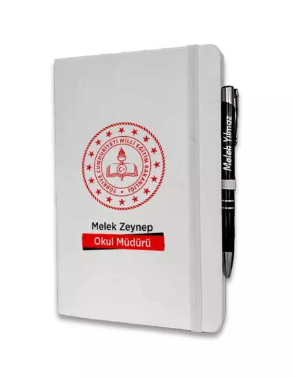 Kişiye Özel Okul Müdürü Baskılı Ajanda ve Kalem Seti