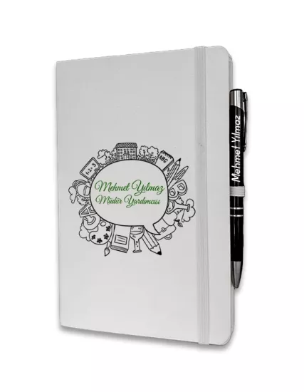 Kişiye Özel Müdür Yardımcısı Baskılı Ajanda ve Kalem Seti